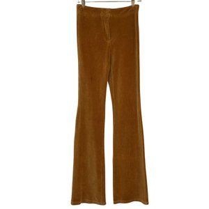 Emory Park Rust Stretch Corduroy Womens Flare Leg Pants Size S